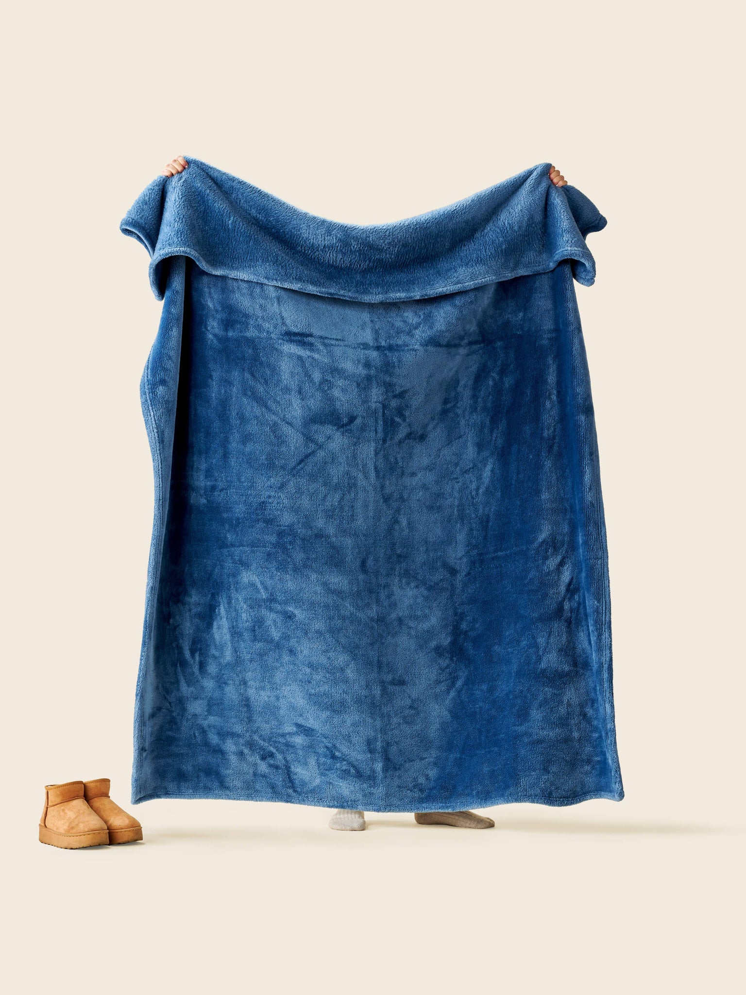 Plaid Classique bleu thumbnail 3