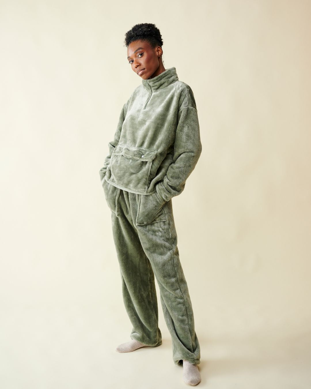 Pyjama polaire vert thumbnail 3