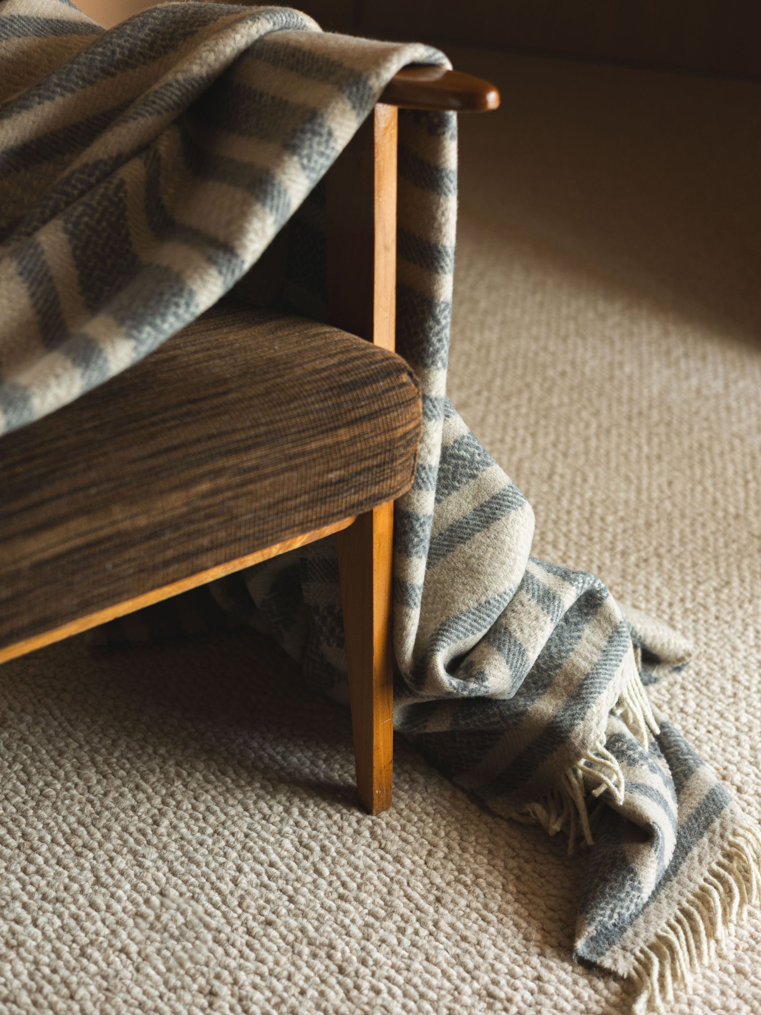 Plaid Laine Erik Gris thumbnail 1