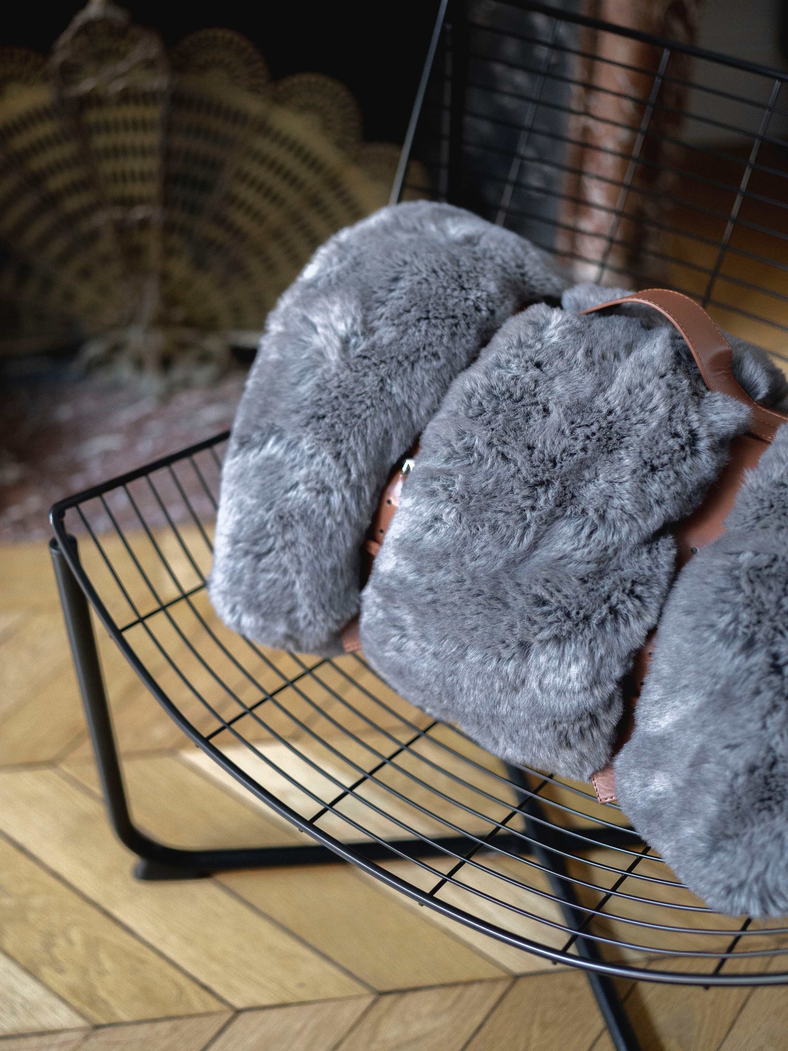 Plaid Fausse Fourrure Coyote thumbnail 2