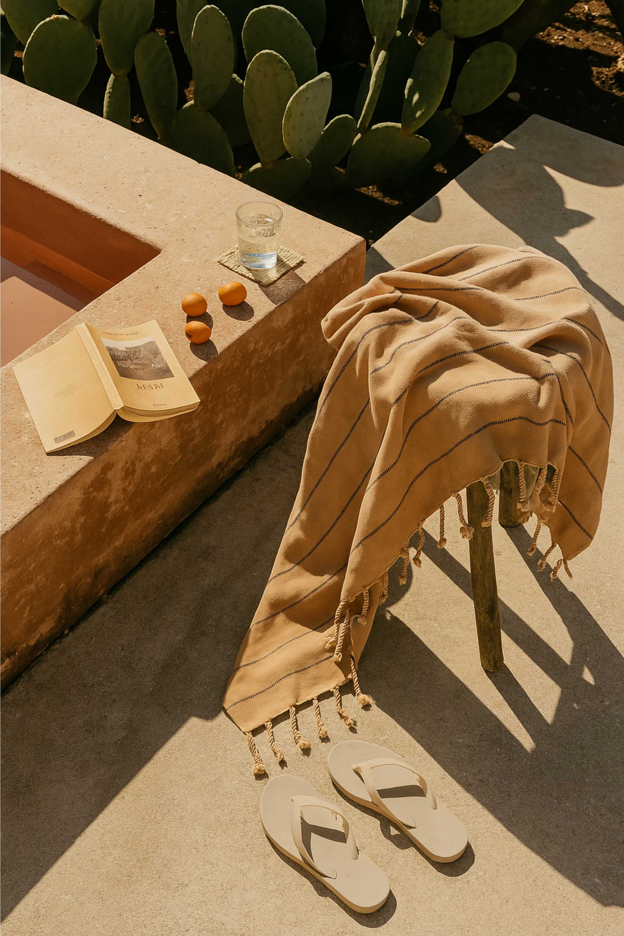 Fouta Coton Rayée