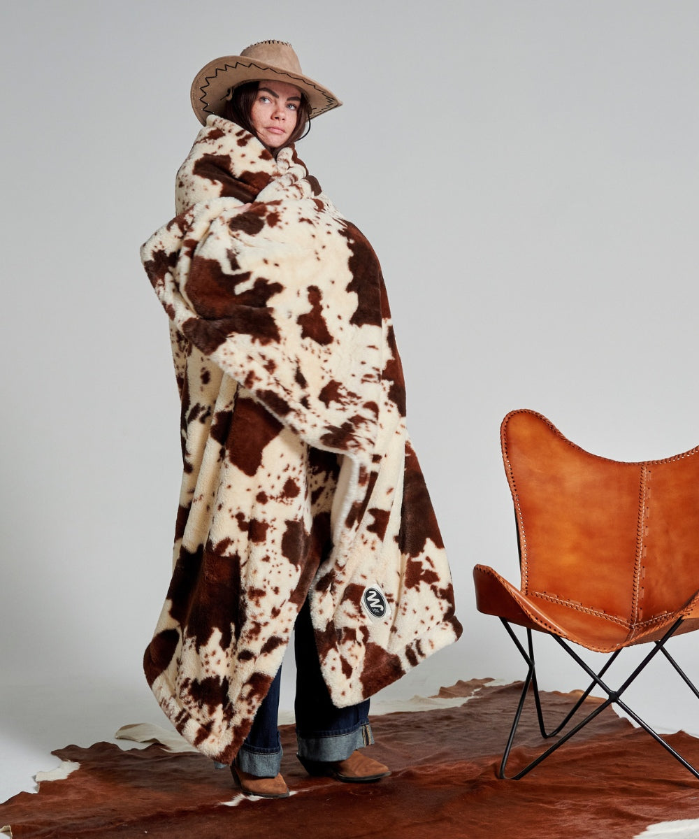 Plaid polaire Cow - Motif Vache thumbnail 2
