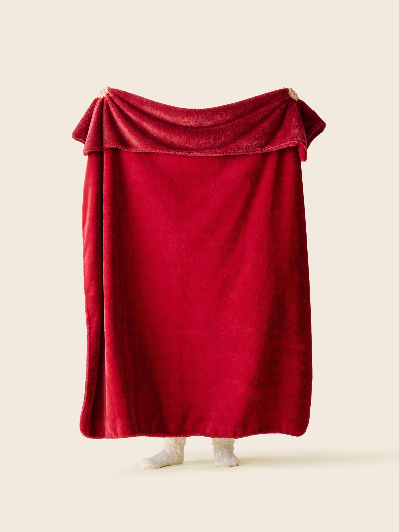 Plaid Cosy Monochrome Rosewood rouge thumbnail 5
