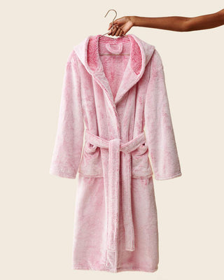 Peignoir polaire rose thumbnail 5