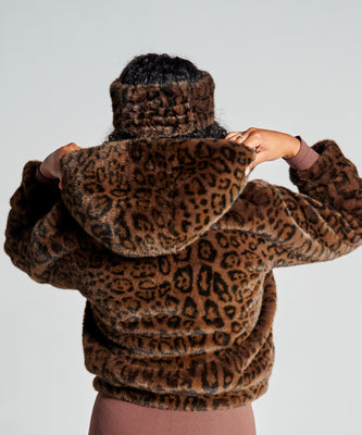 Manteau court - Léopard foncé thumbnail 4