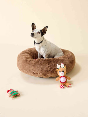 Panier pour chien - Fourrure Marron thumbnail 2