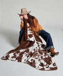 plaid fausse fourrure vache