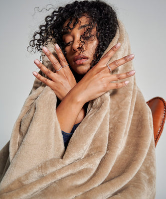 Plaid Polaire - Classique Beige thumbnail 1