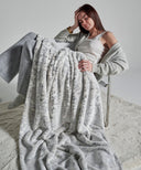 plaid tachete gris