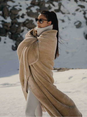 Plaid Cosy Monochrome beige thumbnail 2