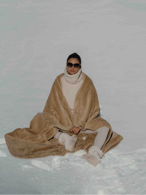 Plaid Cosy Monochrome beige thumbnail 3